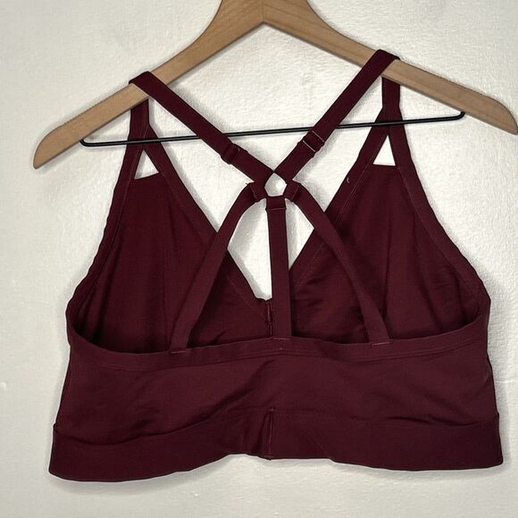 Savage X Fenty Sports Bra 3XL size 20-22 Red Cocoa Low Impact TStrap - Picture 2 of 4